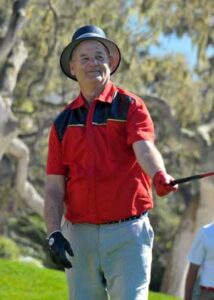 Bill Murray golfing